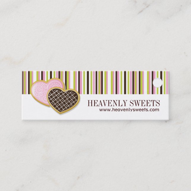 Bakery and Cupcake Packaging Tags (Front)