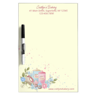 Bakery and Pastry Shop Personalized  Dry Erase Board