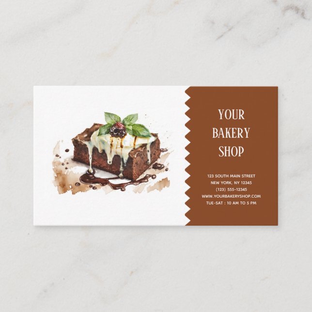 Bakery Bake business card (Front)