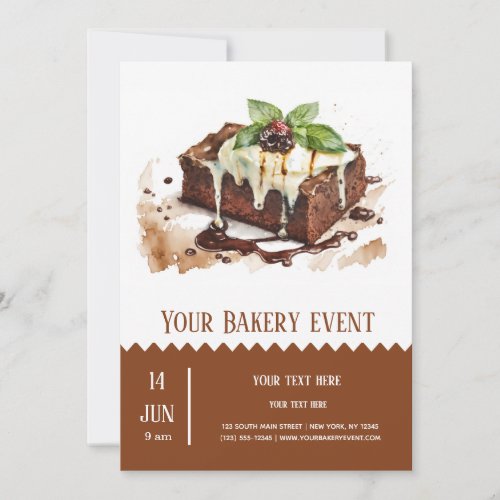 Bakery Bake event Invitation