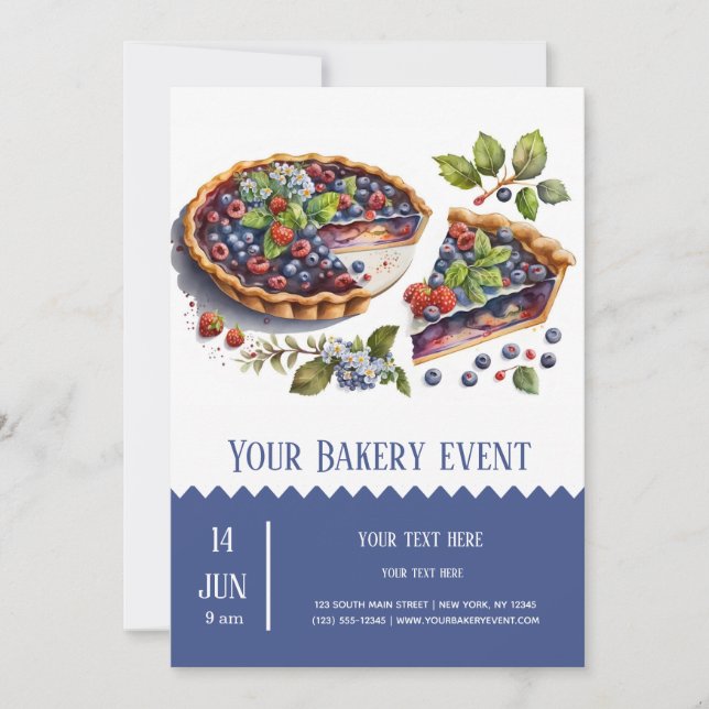 Bakery Bake event Invitation (Front)