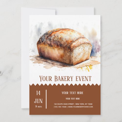 Bakery Bake event Invitation