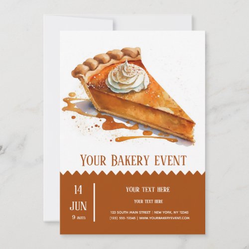 Bakery Bake event Invitation