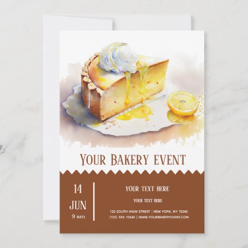 Bakery Bake event Invitation