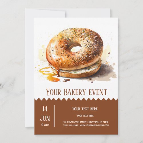 Bakery Bake event Invitation