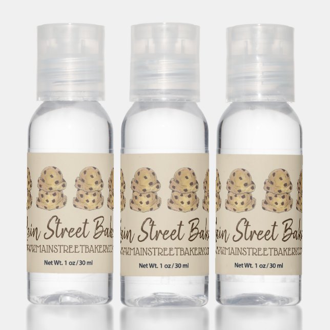 Bakery Bake Sale Chocolate Chip Cookie Dough Scoop Hand Sanitizer (Set)