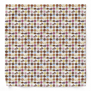 Bakery Bake Sale Foods Brownie Cupcake Pie Sweets Bandana