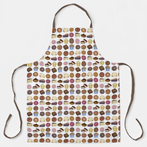 Bakery Bake Sale Goodies Cookie Muffin Brownie Apron