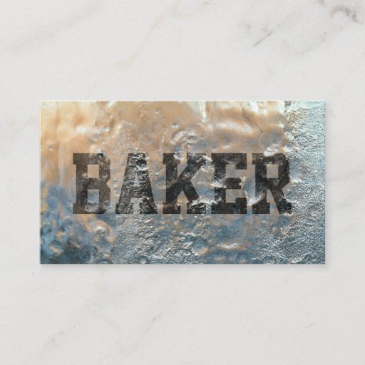 Customizable Cool Frozen Ice Baker Business Card