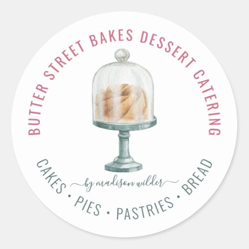 Bakery Baker Pastry Chef Watercolor Product Label