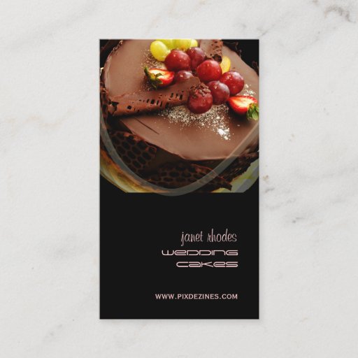 Customizable Bakery, bakers business cards