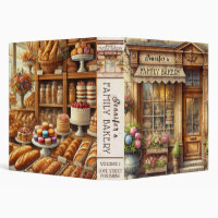 Bakery Bakers Cookbook 3 Ring Binder