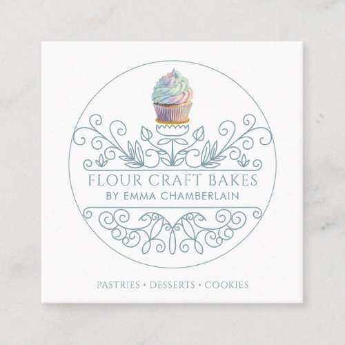 Bakery Bakers Cupcake Logo Business Card