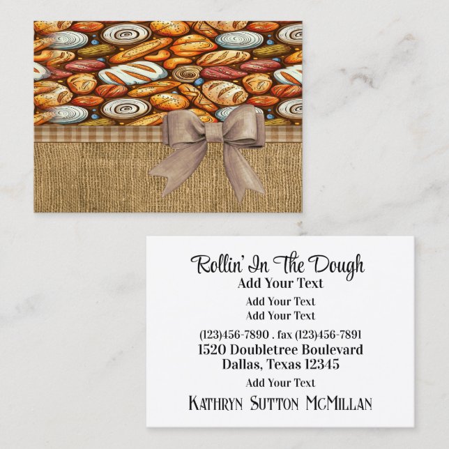 Bakery / Baking  Business Card (Front/Back)