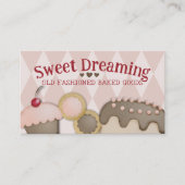 bakery baking cupcake cookies cake baked goods business card (Front)