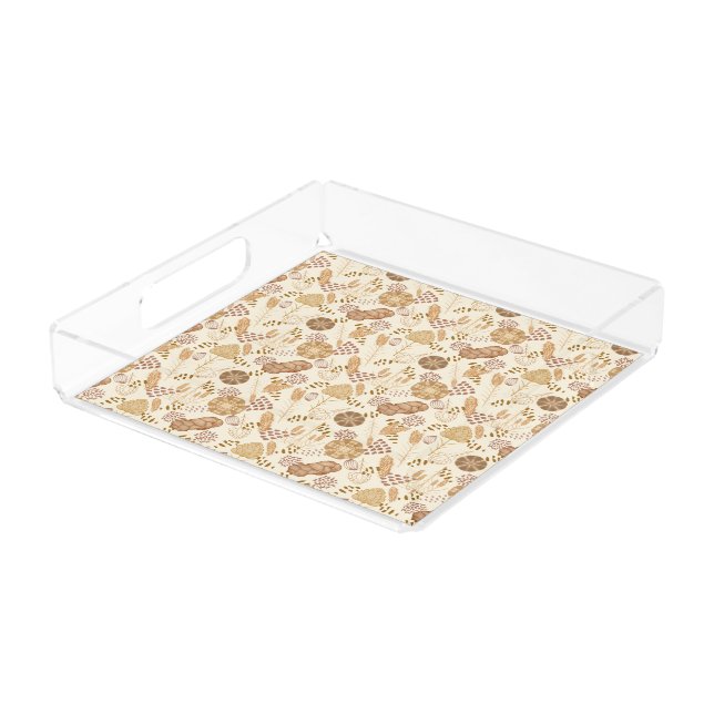 Bakery Bliss: Artisan Bread & Barley, Beige Acrylic Tray (Angled)