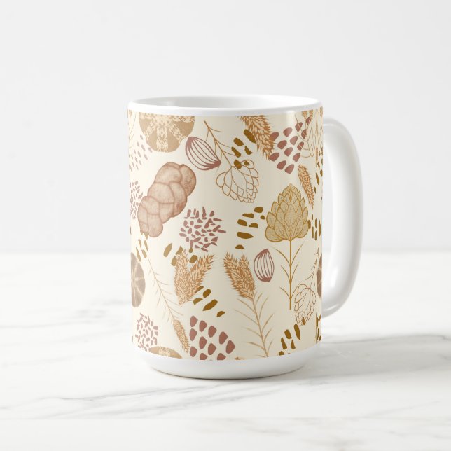 Bakery Bliss: Artisan Bread & Barley, Beige Coffee Mug (Front Right)