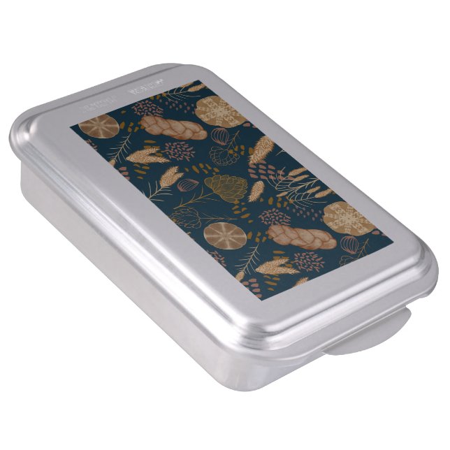 Bakery Bliss: Artisan Bread & Barley, Teal Cake Pan (Side)