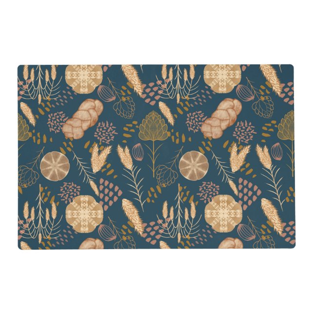 Bakery Bliss: Artisan Bread & Barley, Teal Placemat (Front)