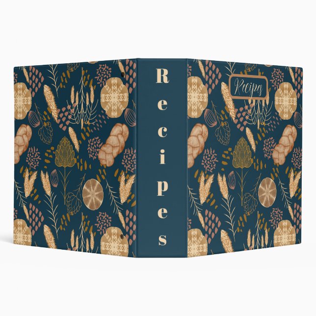Bakery Bliss: Artisan Bread & Barley, Teal, Recipe 3 Ring Binder (Background)