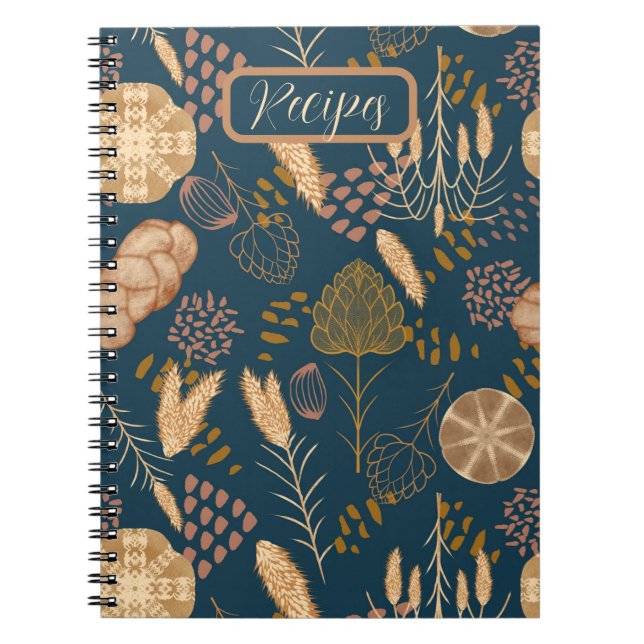 Bakery Bliss: Artisan Bread & Barley, Teal, Recipe Notebook (Front)