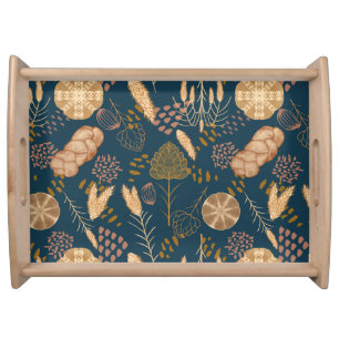 Bakery Bliss: Artisan Bread & Barley, Teal Serving Tray