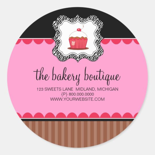 Bakery Boutique Business Stickers