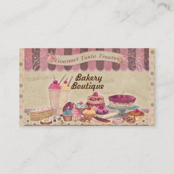 Bakery Boutique Cakes & Patisserie Business Card by Spice at Zazzle