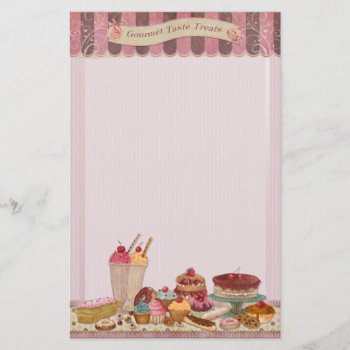 Bakery Boutique Cakes & Patisserie Stationery 2 by Spice at Zazzle