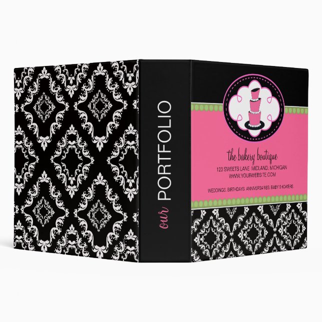 Bakery Boutique Portfolio Binder (Background)