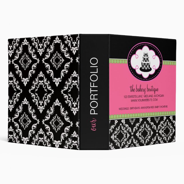 Bakery Boutique Portfolio Binder (Background)