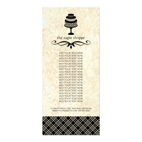 Bakery Boutique Product Rack Cards