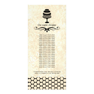 Bakery Boutique Product Rack Cards