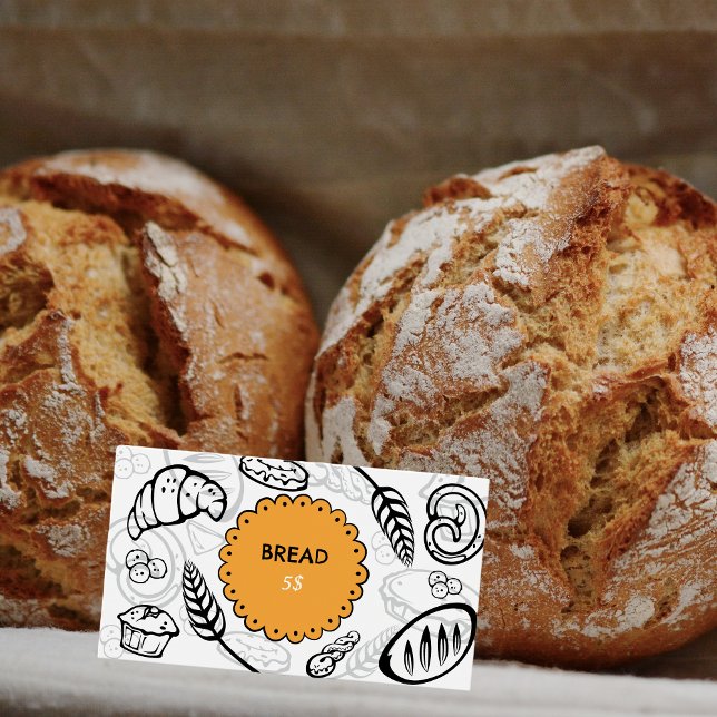 Bakery Bread Illustrations Price Tag (Creator Uploaded)