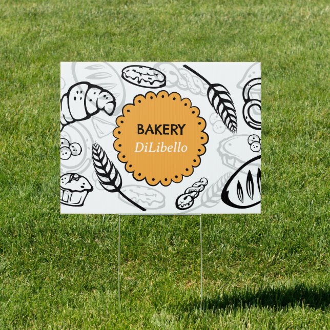 Bakery Bread Illustrations Sign (Insitu)