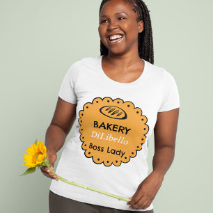Bakery Bread Illustrations Yellow T-Shirt