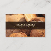 Bakery / Bread Photo Business Card Template