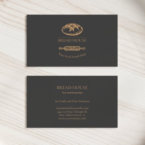 Bakery Bread Shop Business Card