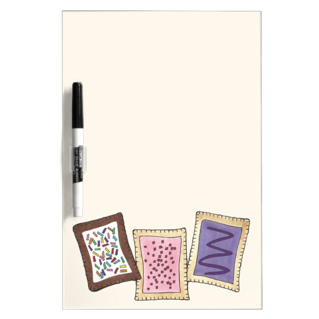 Bakery Breakfast Toaster Pastry Hand Pie Foodie Dry-Erase Board (Front)