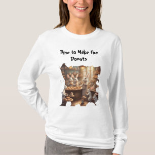Bakery Bunnies Time to Make the Donuts Graphic T-Shirt