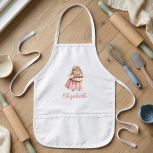 Bakery Bunny Cute Personalized Kids' Apron