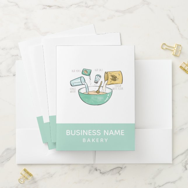 Bakery Business Bread Recipe Pocket Folder (In Situ)