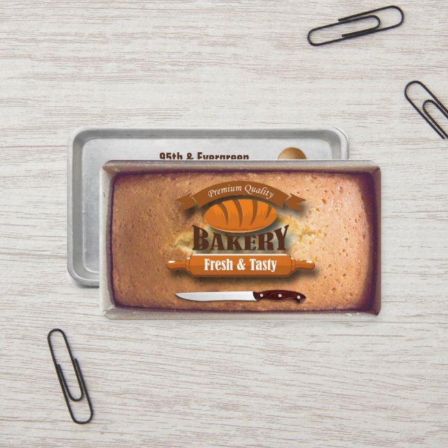 bakery business card (Front/Back In Situ)