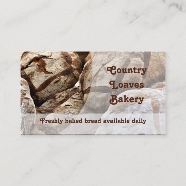 Bakery business card (Front)