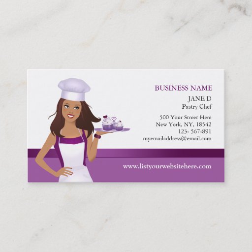 Customizable Bakery Business Card