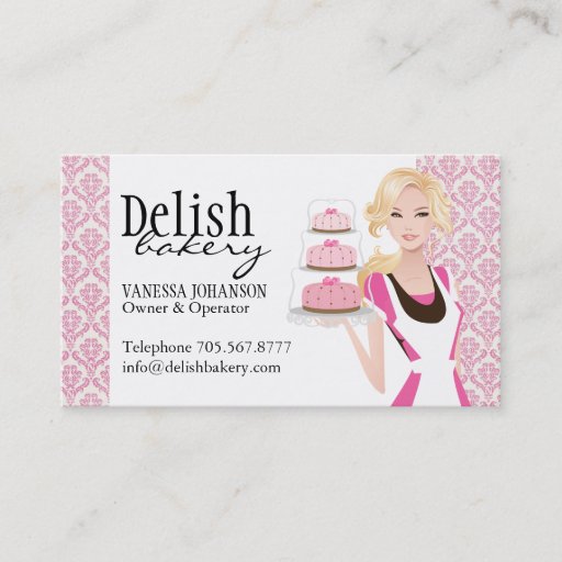Customizable Bakery Business Card
