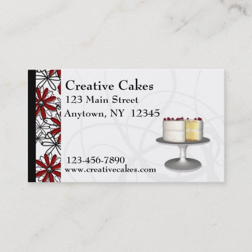 Customizable Bakery Business Card