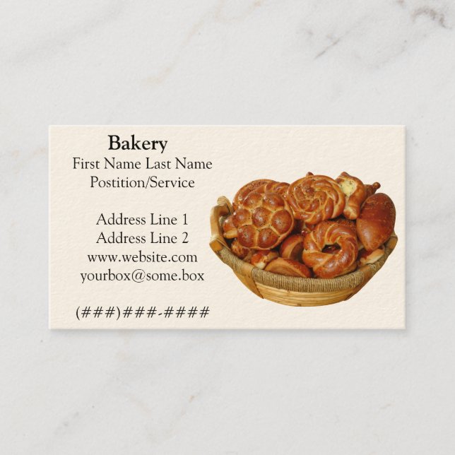 Bakery Business Card (Front)