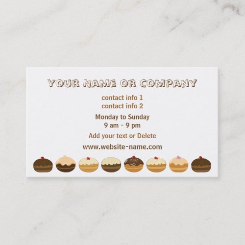 Bakery Business Card