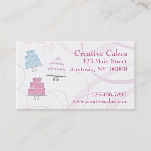 Customizable Bakery Business Card